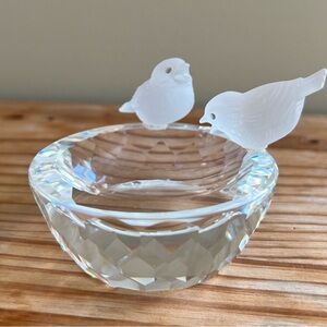 Swarovski Clear Crystal Bird Bowl